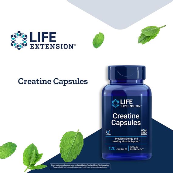 Креатин Life Extension Creatine Capsules 120 Capsules | Зображення 2