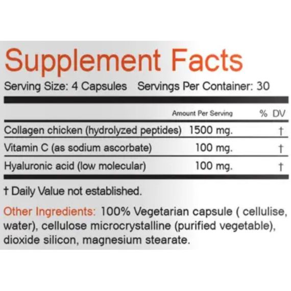 Коллаген Bionic Formula Collagen Chicken & Hyaluronic Acid 120 Caps | Зображення 1