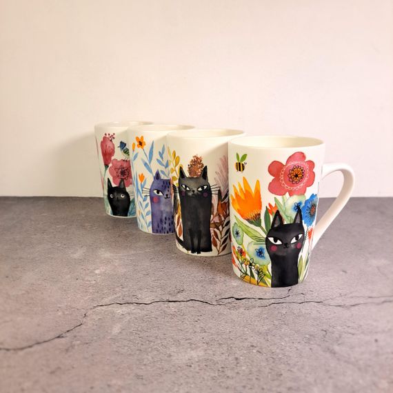 Чашка Художні коти VT-C-194385 Vittora 385мл | Зображення 5