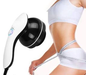 NEW Антицелюлітний масажер Body Massage, 4 насадки / Вібромасажер з ІЧ підігрівом / Масажер для тіла