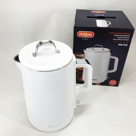 Мощный бытовой электрочайник, Электрочайники металлические для дома, Хороший чайник для дома KV-52 | Зображення 8