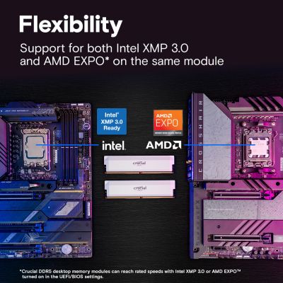 Модуль памяти для компьютера DDR5 32GB (2x16GB) 6400 MHz Pro Overclocking White Micron (CP2K16G64C38U5W) | Зображення 5