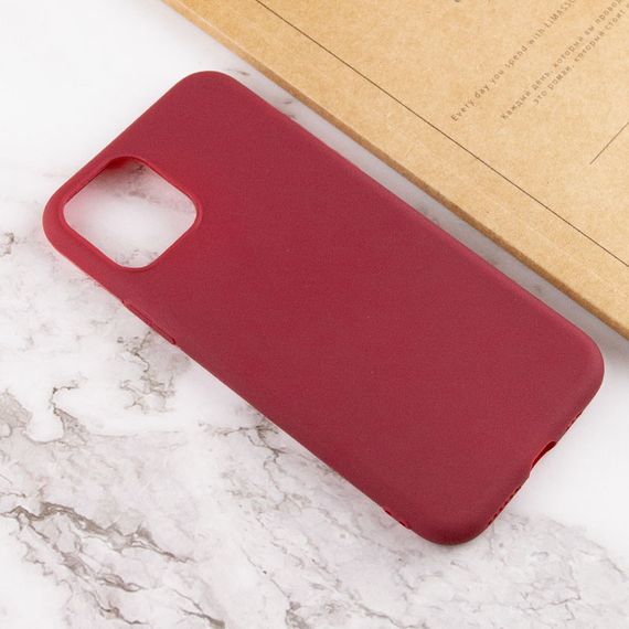 Силиконовый чехол Candy для Apple iPhone 14 (6.1") Бордовый | Зображення 3
