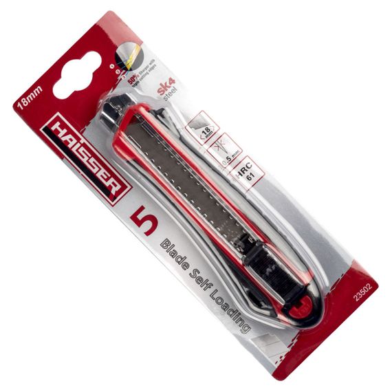 23502 Нож пластиковый 18 мм Haisser | Зображення 2
