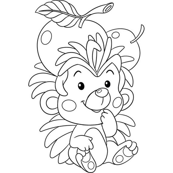 Роспись по холсту "Ежик" 15080-AC 25х30 см | Зображення 1