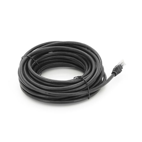 Патч-корд литой RITAR, UTP, RJ45, Cat.6, 10m, черный, Cu (медь) Q100 | Зображення 1