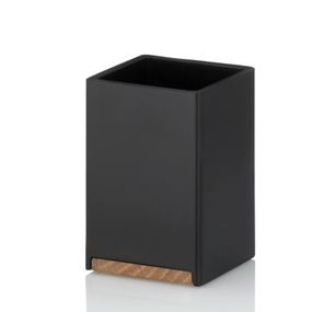 Склянка для зубних щіток Kela Сube 23687 7х7х11 см чорний