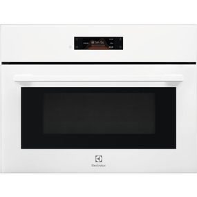 Духовой шкаф Electrolux электрический компактный, 42л, дисплей, конвекция, функция СВЧ, белый (EVM8E08V)