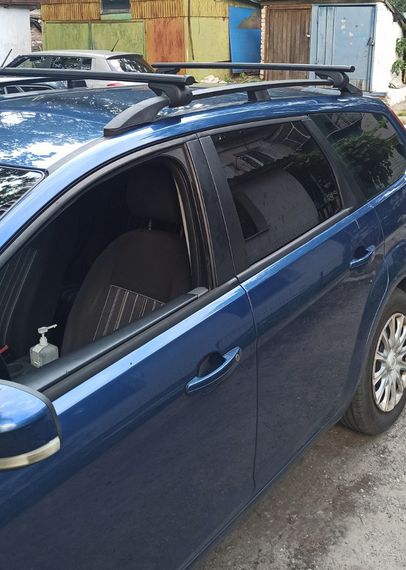 Перемычки на обычные рейлинги под ключ Bold Bar V1 (2 шт) Серые для Ford Focus II 2008-2011 гг. | Зображення 2