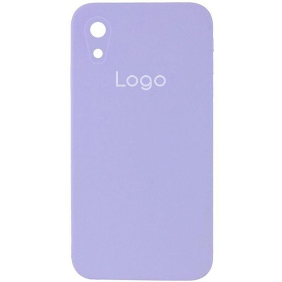 Чохол Silicone Case Square з повним захистом камери для iPhone Xr Колір 55.Pine Зелений