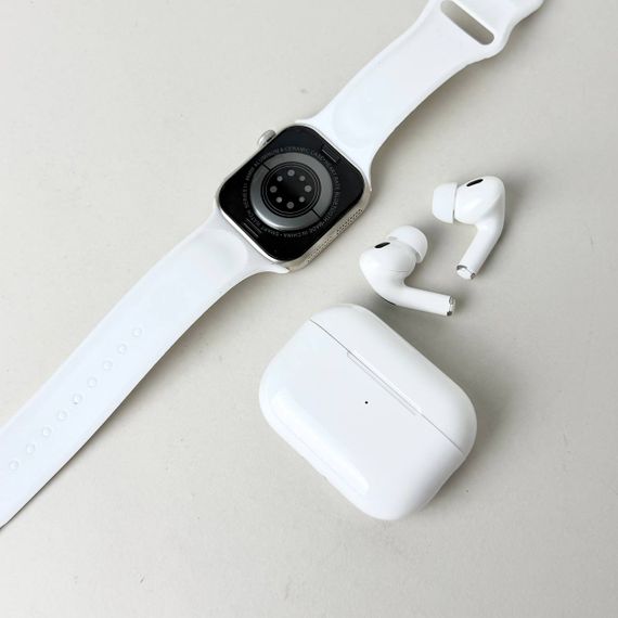 Комплект S1000 Pro Max - Smart Watch / Air Pro 2 / 7 ремінців (Білий) | Зображення 6