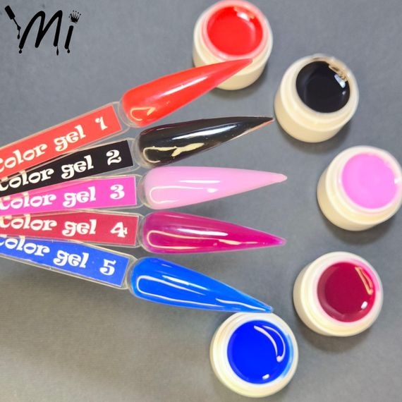 Набор гелей для наращивания ногтей Mi Color №1 по 5мл (5шт)