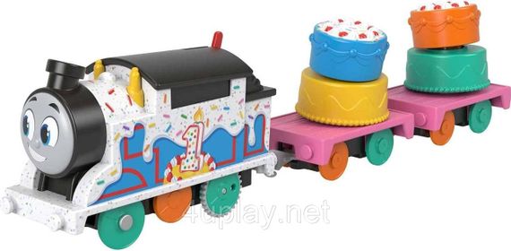 Моторизований паровозик Thomas & Friends Томас зі святковим тортом | Зображення 3
