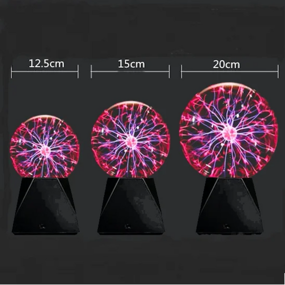 Магічна плазмова куля 12.3 см, ефект блискавки та світловий ефект | Зображення 8