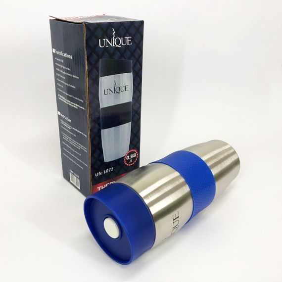 Термокухоль UNIQUE UN-1072 0.38 л, Термокухоль для дітей, Термос для питної води. Колір: синій | Зображення 7