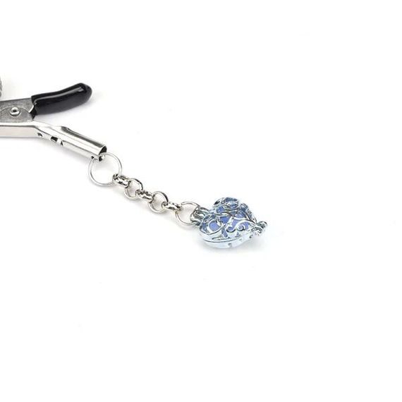 Затискачі для сосків Liebe Seele Glow-in-dark Nipple Clamps Blue | Зображення 1