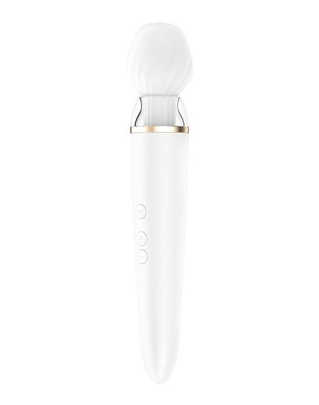 Смарт вібромасажер Satisfyer Double Wand-er — змінна насадка, глибока вібрація, керування зі смартфона | Зображення 1