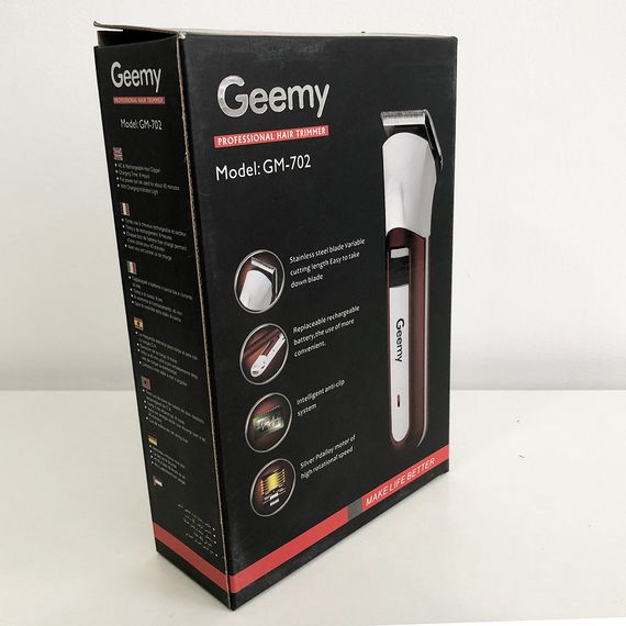 Машинка для стриження GEMEI GM-702. Колір червоний | Зображення 6