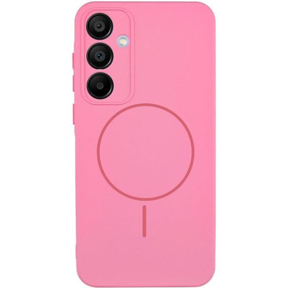 Чехол Silicone Cover Lakshmi Full Camera (AA) with MagFit для Samsung Galaxy S23 FE Розовый / Light pink