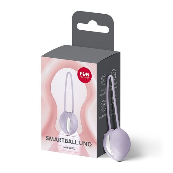 Вагинальный шарик Fun Factory SMARTBALL UNO Purple, одинарный, диаметр 3,6 см, Фиолетовый | Зображення 6