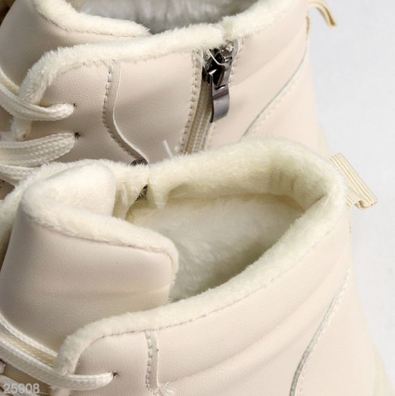 Бежевые зимние хайтопы на платформе цвет на выбор | Зображення 4