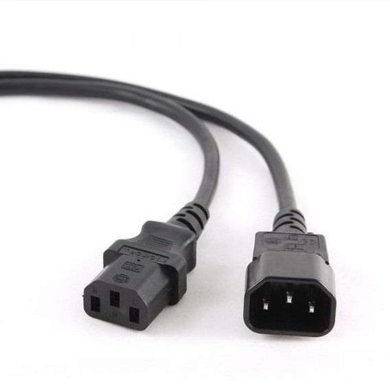 Кабель силовий Cablexpert С13-С14, PC-189-VDE-3M, довжина 3 м, сертифікований VDE, 3*1 мм кв. | Зображення 1