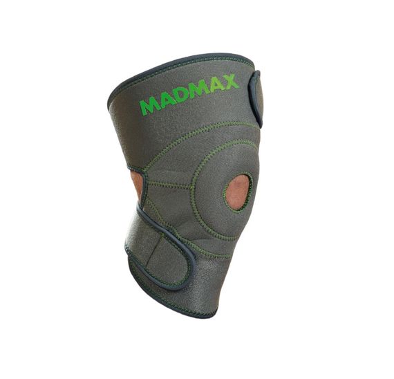 Наколінник MadMax MFA-295 Zahoprene Universal Knee Support Dark Grey/Green (1шт.) | Зображення 1