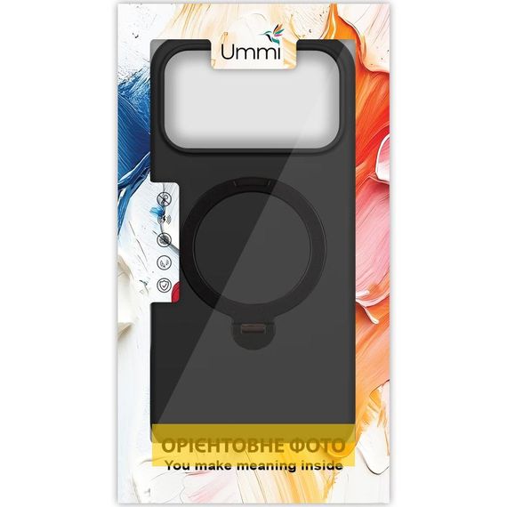 Чохол Ummi Colorful with Magnetic Fit HQ Ring для Apple iPhone 17 Air (6.5") Black | Зображення 2