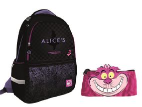 Шкільний рюкзак з пеналом YES S-53 Collection Alice in Wonderland 558601 2 предмети