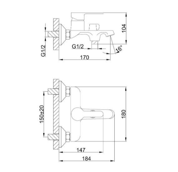 Смеситель для ванны Frap F3241 | Зображення 6
