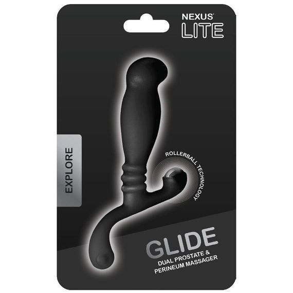 Массажер простаты Nexus Glide Black для новичков, ульрастимулирующий, с массажером промежности | Зображення 1