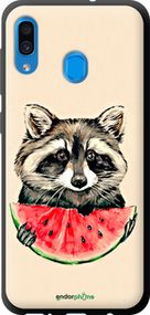 Чохол на Samsung Galaxy A30 2019 A305F Єнотик з кавуном "4605b-1670-2448"