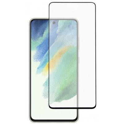 Стекло защитное Dengos Full Glue Samsung Galaxy S21 FE black frame (TGFG-252) | Зображення 1
