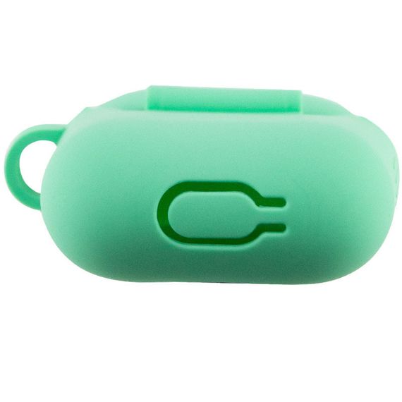 Силиконовый футляр New с карабином для наушников Airpods 1/2 Зеленый / Spearmint | Зображення 4