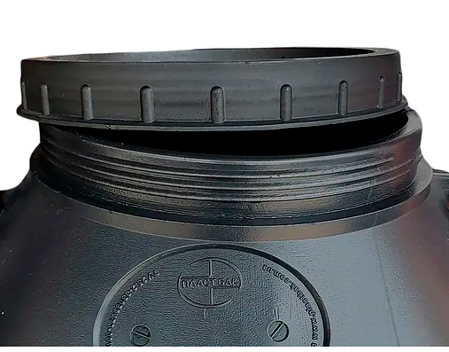 Бочка  технічна 60 л чорна низька бідон  широка горловина ємність для води | Зображення 6