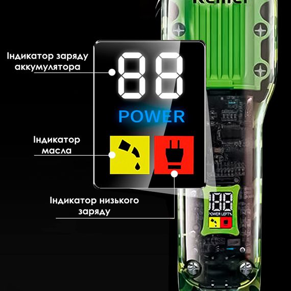 Машинка для стрижки волос и бороды Kemei KM-1926 (42996-DSP 90479_834) | Зображення 7