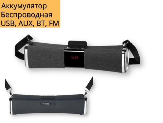 Портативна колонка XPRO E822 15Вт USB, AUX, FM, Bluetooth чорна (E822) | Зображення 1