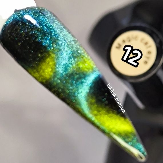 Гель-лак Global Fashion 24D кошачий глаз 12, 8мл | Зображення 1