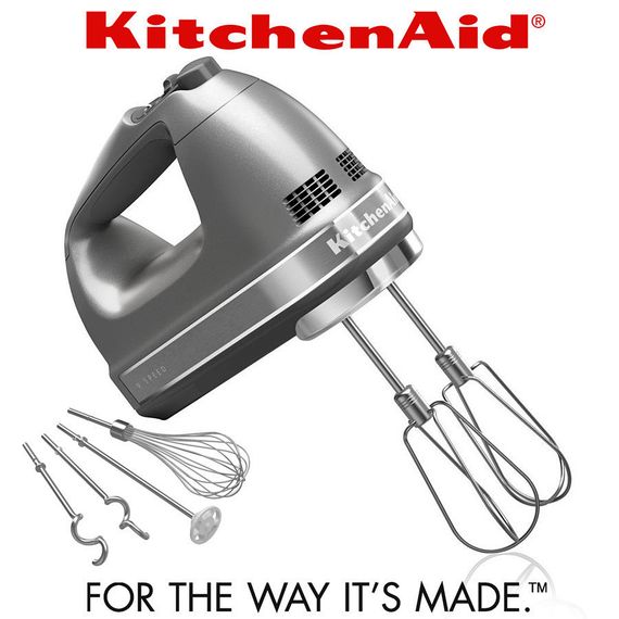 Миксер ручной KitchenAid 5KHM9212ECU серебристый | Зображення 1