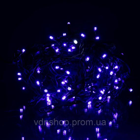 Новогодняя гирлянда уличная Бахрома 6 м 105 LED черный провод Синий 6МBBL | Зображення 1