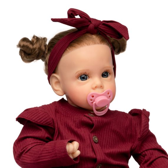 Силиконовая Коллекционная Кукла Реборн Reborn Девочка Дора (Виниловая Кукла) Высота 60 см | Зображення 3