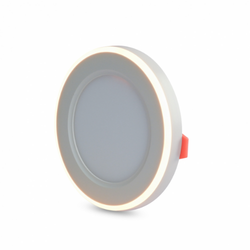 LED Світильник врізний 6W+3W 5000+2700К з декоративною підсвіткою VL-DL4R-0652 Videx | Зображення 1