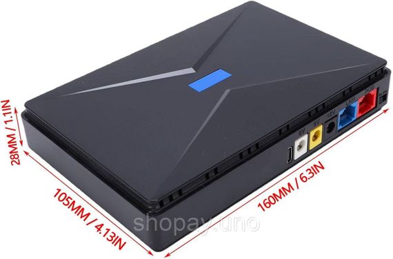 Мини-ИБП Andowl Q-UP900X1 – бесперебойник 10000 mAh для Wi-Fi роутера, модема, IP-камер и LED-освещения | Зображення 5