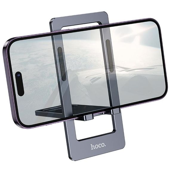 Подставка для телефона Hoco HD11 Volar metal folding Metal grey | Зображення 2