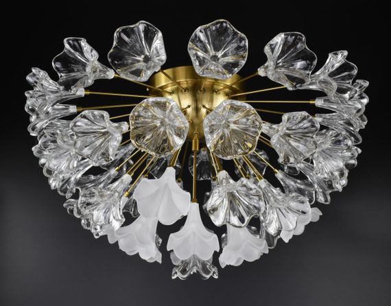 Люстра стельова на 8 лампочок 26752 Латунь 35х60х60 см.