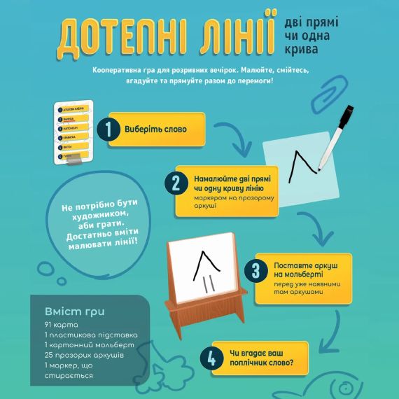 Настольная игра Остроумные линии (Broad Lines) укр. | Зображення 2