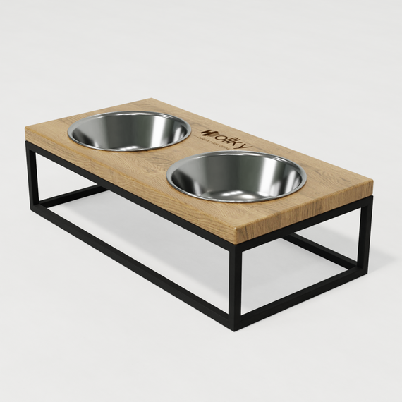 Миски на подставке для средних собак и больших котов Hollky Base M (2 × 0,95 л) BM-422110-BLNT | Зображення 5