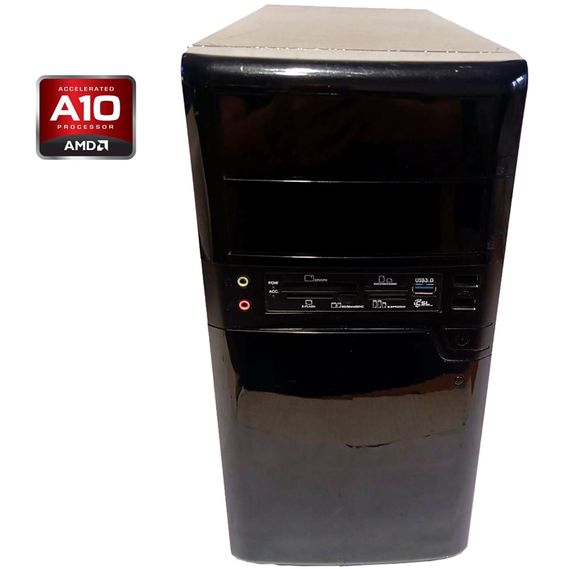 ПК Б-клас MSI A68HM Grenade Tower / AMD A10-6700 (4 ядра по 3.7 - 4.3 GHz) / 8 GB DDR3 / 320 GB HDD / AMD Radeon HD 8670D Graphics / DVD-RW б/в