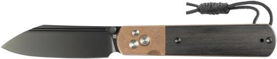 Ніж Artisan Holm AR-RPM9 Rose Gold PVD Steel+Ebony Inlay