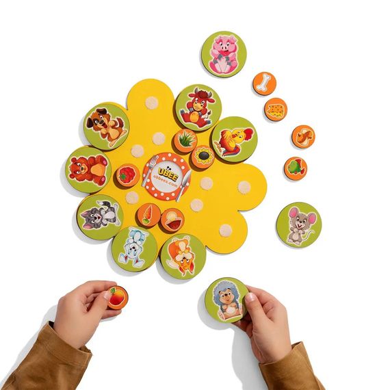 Деревянный детский сортер "Кто что ест" (ПСД276) PSD276 на липучках | Зображення 5